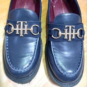 Tommy Hilfiger navy blue women slip on loafers
